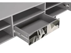 Mueble de TV - 170х59х41 cm - T6 - Guernica by Picasso, Cinza^ Móvel De Tv