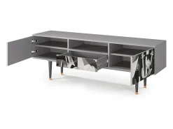 Mueble de TV - 170х59х41 cm - T6 - Guernica by Picasso, Cinza^ Móvel De Tv