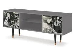 Móvel De Tv* Mueble de TV - 170х69х48 cm - T2 - Guernica by Picasso, Cinza Cinzento