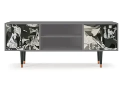 Móvel De Tv* Mueble de TV - 170х69х48 cm - T2 - Guernica by Picasso, Cinza Cinzento