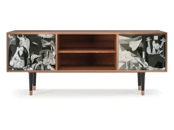 Móvel De Tv| Mueble de TV - 170х69х48 cm - T2 - Guernica by Picasso, Nogueira Castanho