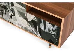 Mueble de TV - 125х56х41 cm - T7 - Guernica by Picasso, Nogueira^ Móvel De Tv