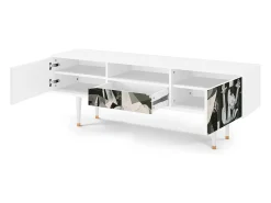Best Mueble de TV - 170х59х41 cm - T6 - Guernica by Picasso, Branco Bege