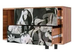 Móvel De Tv| Mueble de TV - 170х69х48 cm - T1 - Guernica by Picasso, Nogueira Castanho