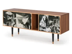 Móvel De Tv| Mueble de TV - 170х69х48 cm - T1 - Guernica by Picasso, Nogueira Castanho