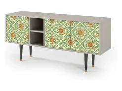 Mueble de TV - 150х69х41 cm - T5 - Hindu Daisy, Areia^ Móvel De Tv