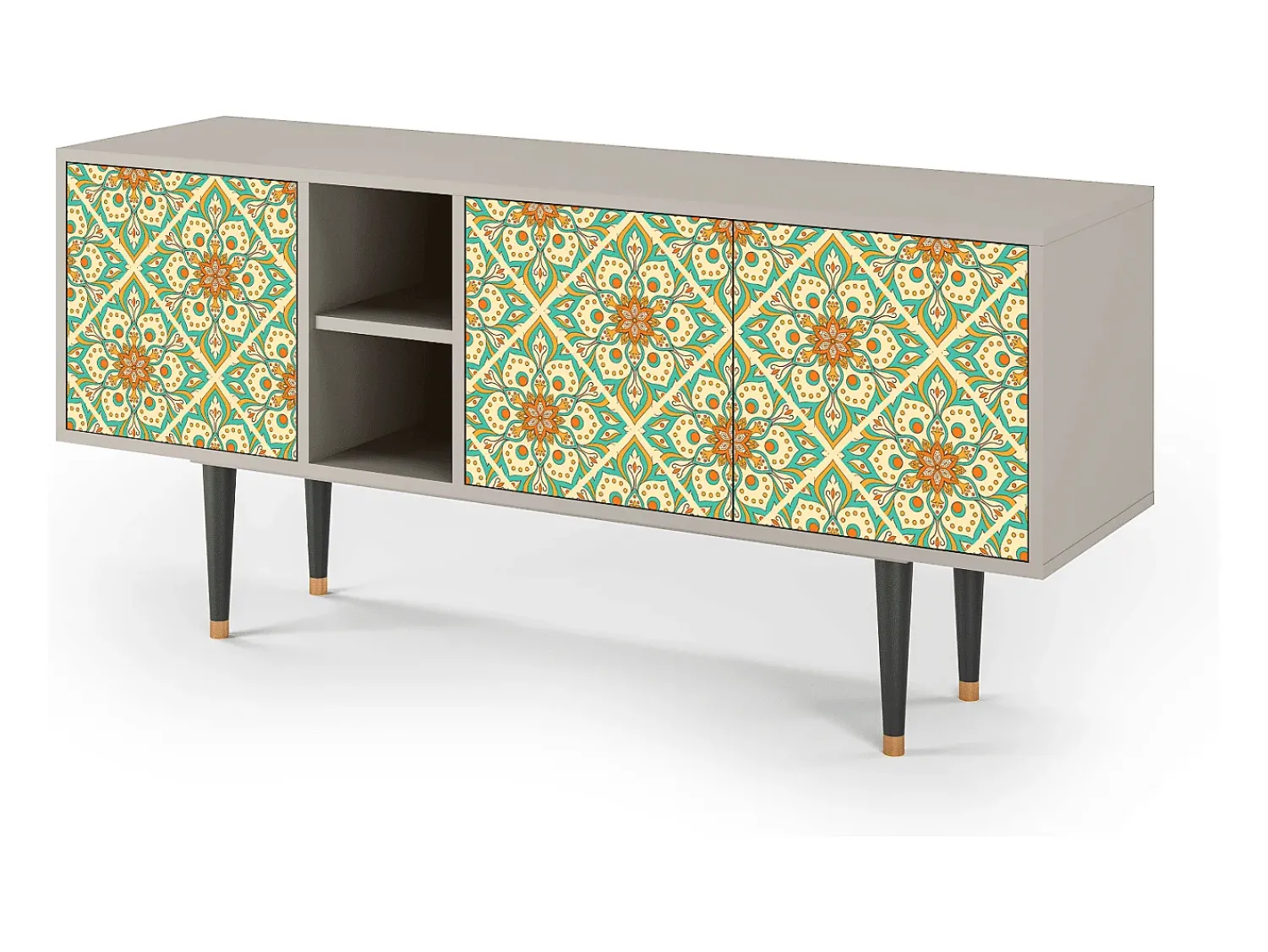 Mueble de TV - 150х69х41 cm - T5 - Hindu Daisy, Areia^ Móvel De Tv