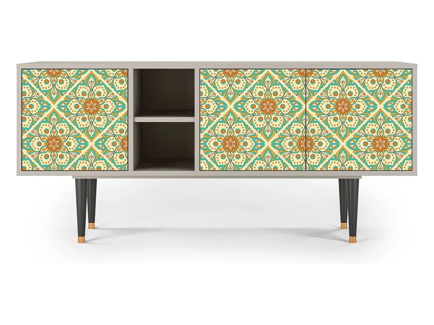 Mueble de TV - 150х69х41 cm - T5 - Hindu Daisy, Areia^ Móvel De Tv
