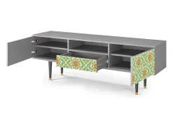 Mueble de TV - 170х59х41 cm - T6 - Hindu Daisy, Cinza^ Móvel De Tv