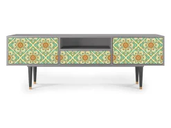 Mueble de TV - 170х59х41 cm - T6 - Hindu Daisy, Cinza^ Móvel De Tv