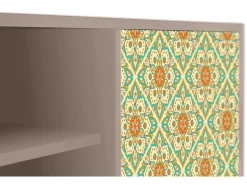 Móvel De Tv* Mueble de TV - 170х69х48 cm - T2 - Hindu Daisy, Latte Bege