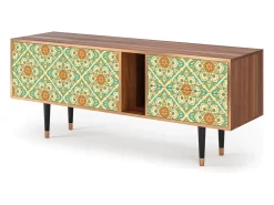 Outlet Mueble de TV - 170х69х48 cm - T1 - Hindu Daisy, Nogueira Castanho
