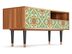 Mueble de TV - 115х59х48 cm - T3 - Hindu Daisy, Nogueira^ Móvel De Tv