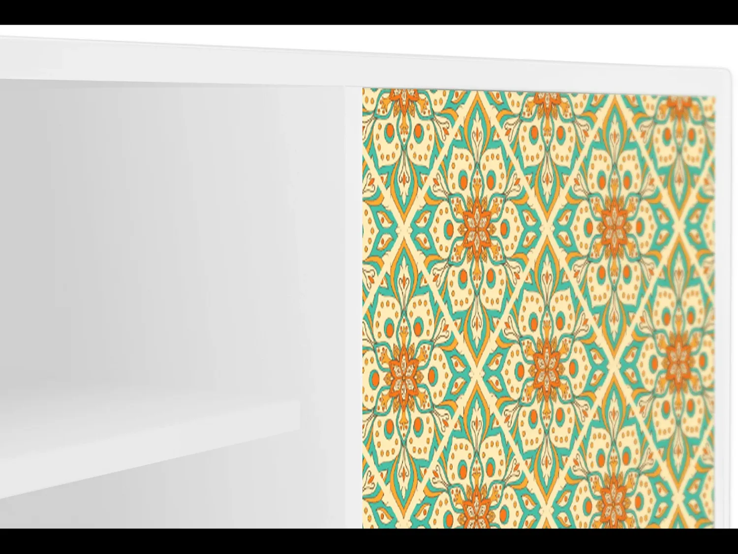 Móvel De Tv| Mueble de TV - 170х69х48 cm - T2 - Hindu Daisy, Branco Bege