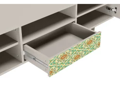 Mueble de TV - 170х59х41 cm - T6 - Hindu Daisy, Areia^ Móvel De Tv