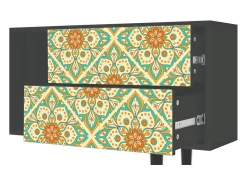 Mueble de TV - 170х69х48 cm - T1 - Hindu Daisy, Antracite^ Móvel De Tv