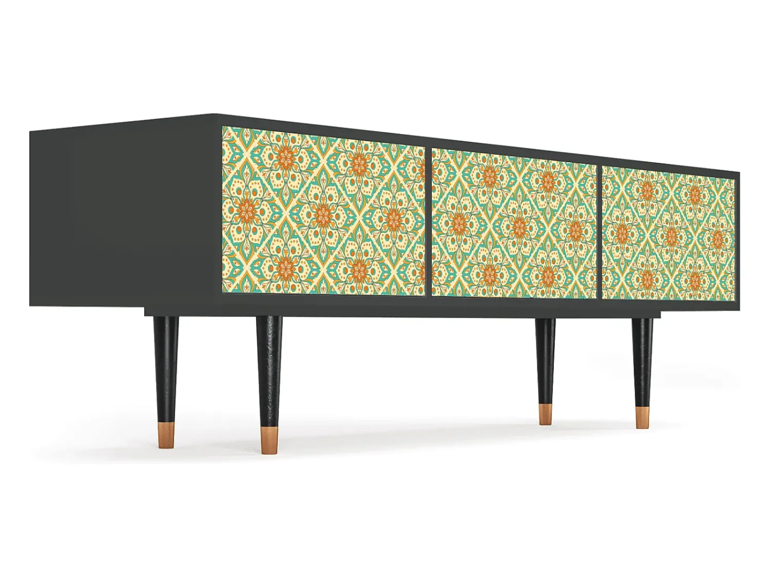 Mueble de TV - 170х59х48 cm - T4 - Hindu Daisy, Antracite^ Móvel De Tv