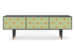 Mueble de TV - 170х59х48 cm - T4 - Hindu Daisy, Antracite^ Móvel De Tv