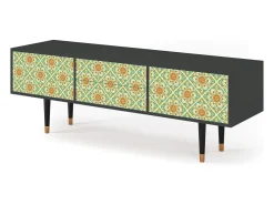 Mueble de TV - 170х59х48 cm - T4 - Hindu Daisy, Antracite^ Móvel De Tv