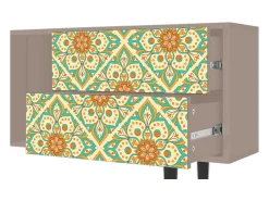 Mueble de TV - 170х69х48 cm - T1 - Hindu Daisy, Latte^ Móvel De Tv