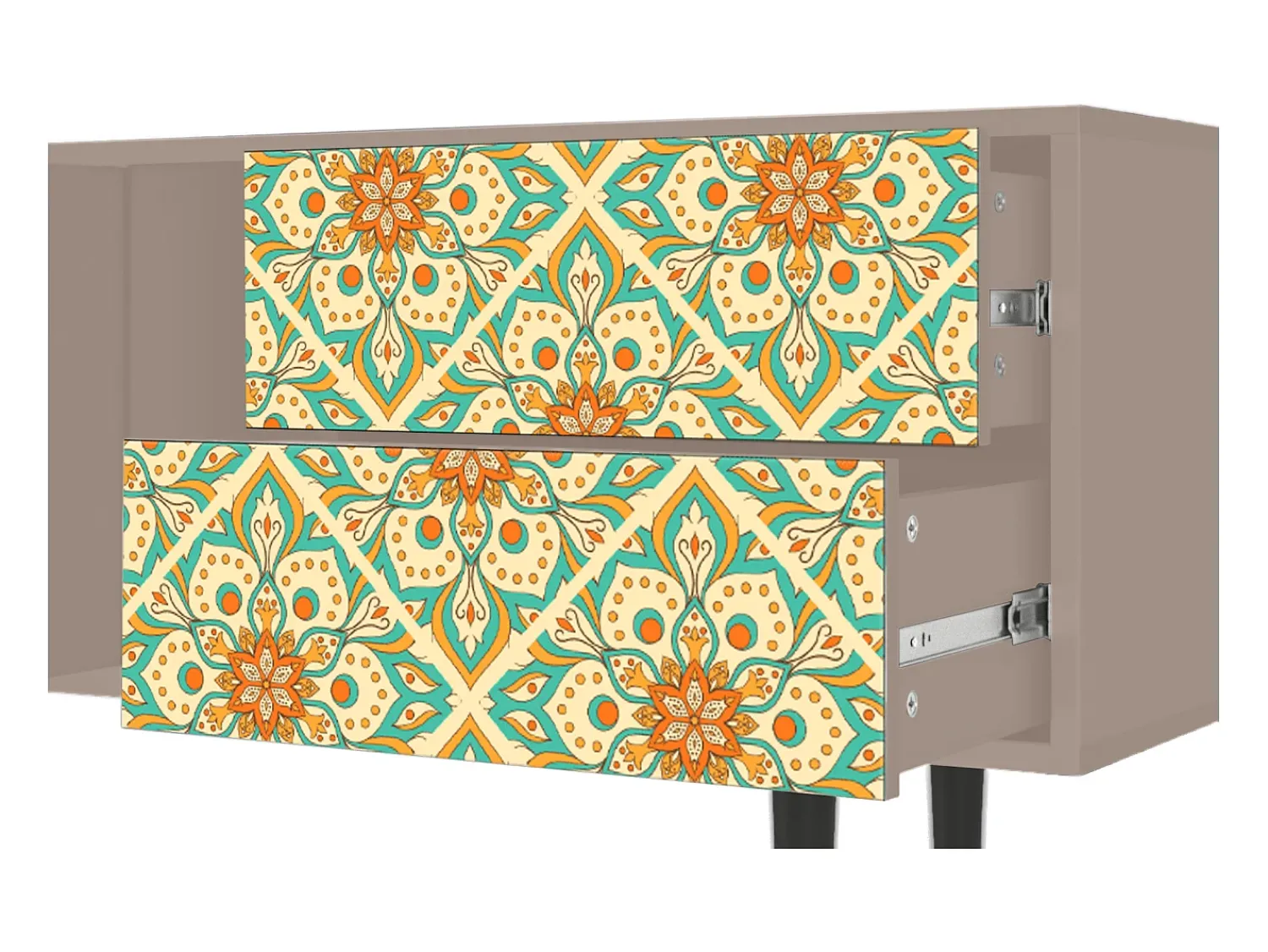 Mueble de TV - 170х69х48 cm - T1 - Hindu Daisy, Latte^ Móvel De Tv