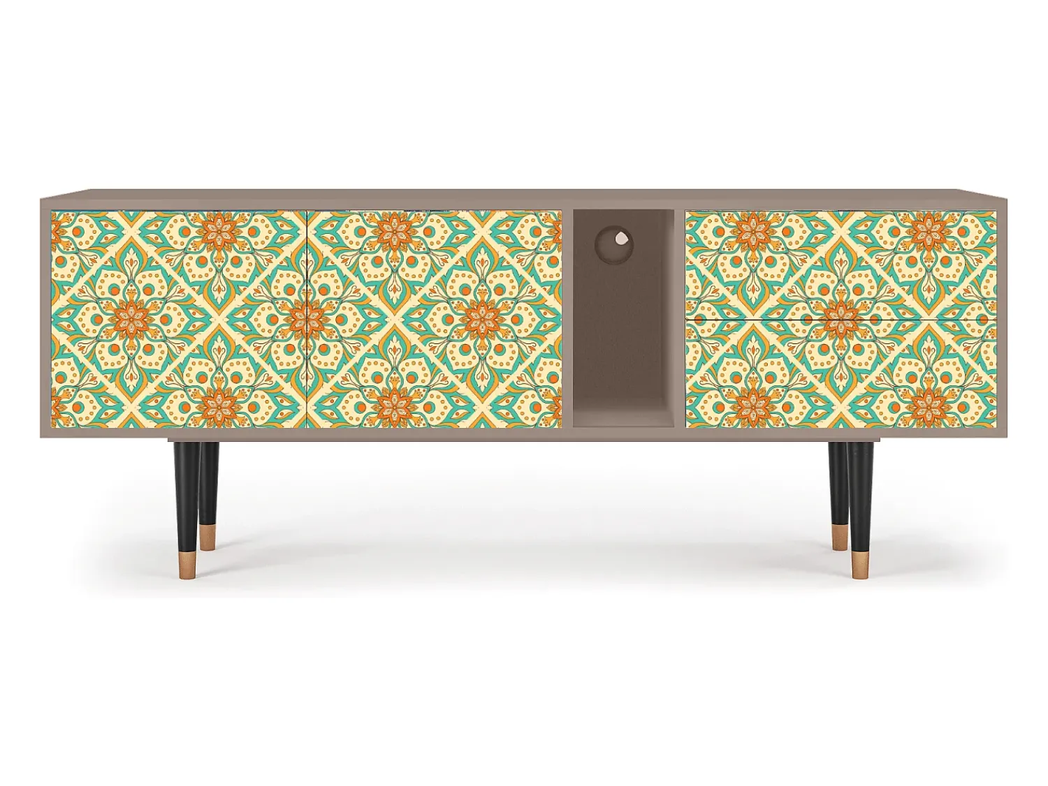 Mueble de TV - 170х69х48 cm - T1 - Hindu Daisy, Latte^ Móvel De Tv