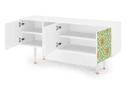 Best Mueble de TV - 150х69х41 cm - T5 - Hindu Daisy, Branco Bege