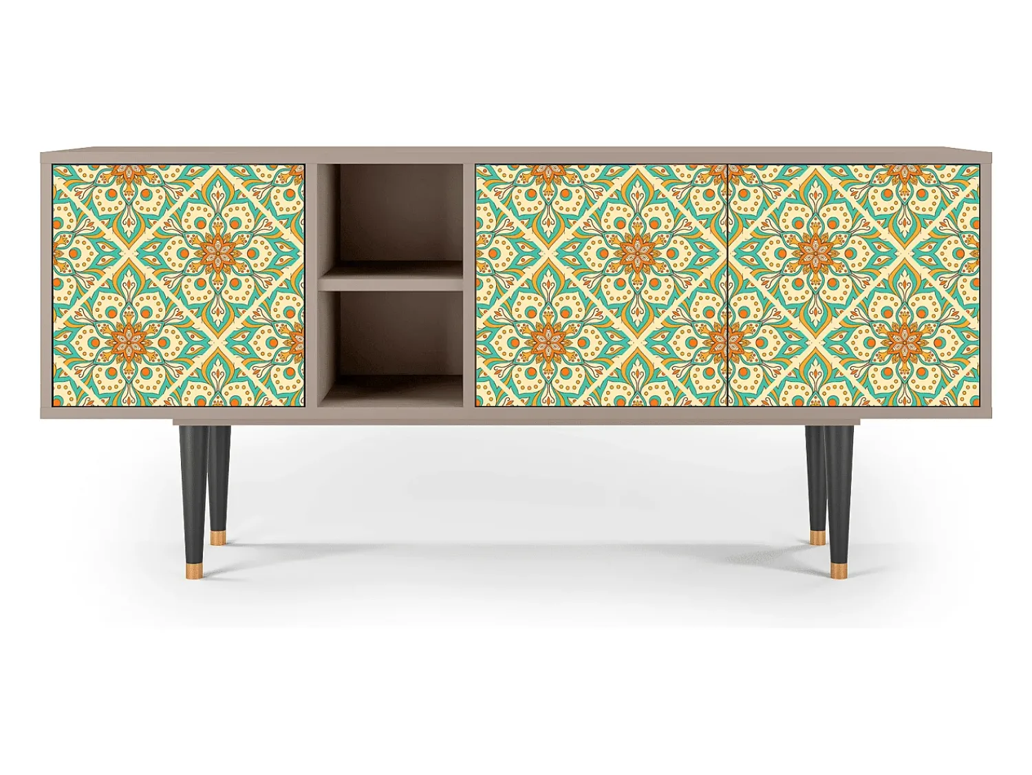 Best Mueble de TV - 150х69х41 cm - T5 - Hindu Daisy, Latte Bege