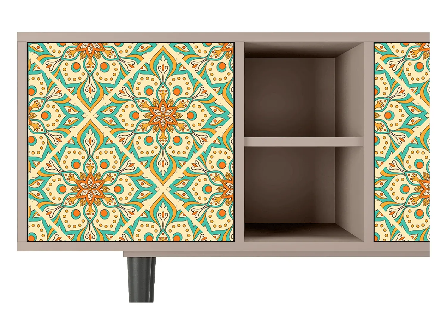 Best Mueble de TV - 150х69х41 cm - T5 - Hindu Daisy, Latte Bege