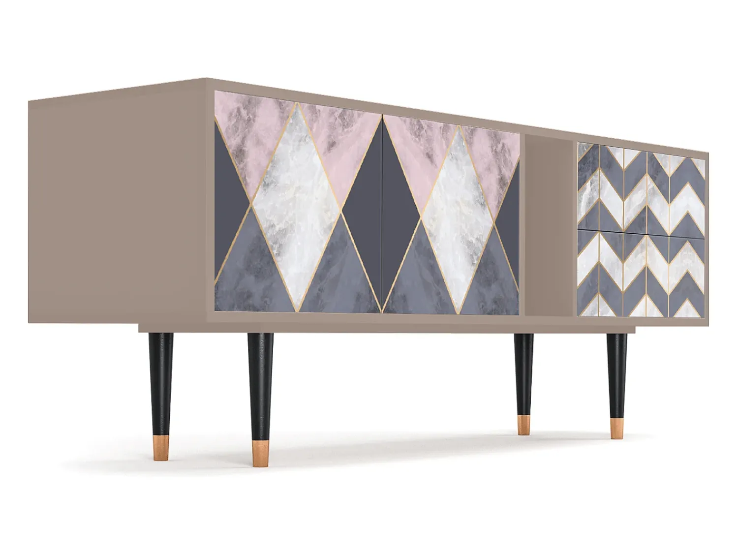 Mueble de TV - 170х69х48 cm - T1 - Ideal Harmony, Latte^ Móvel De Tv