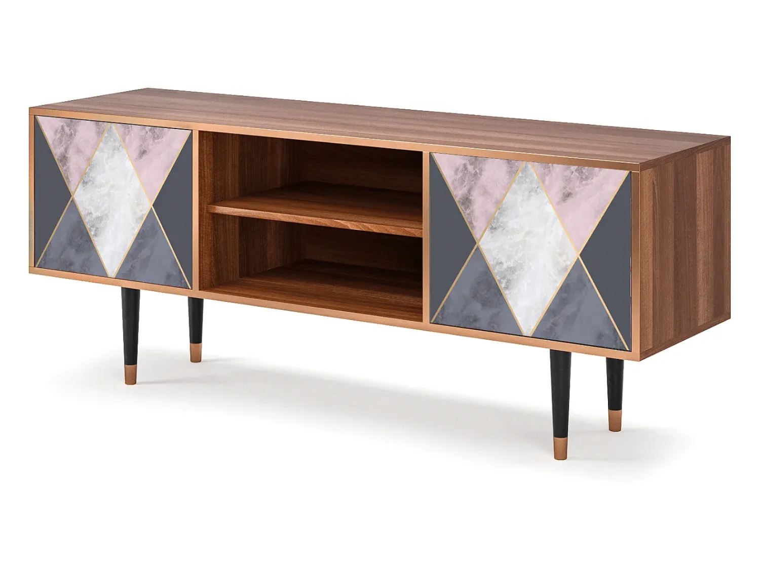 Mueble de TV - 170х69х48 cm - T2 - Ideal Harmony, Nogueira^ Móvel De Tv