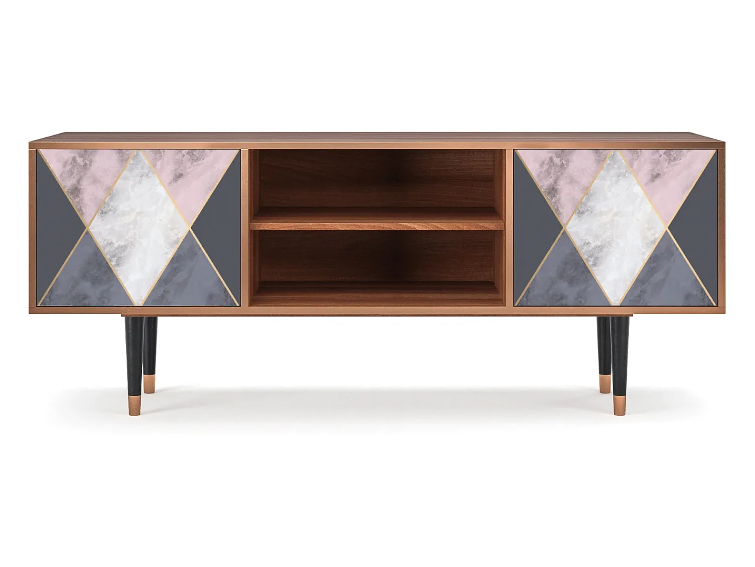 Mueble de TV - 170х69х48 cm - T2 - Ideal Harmony, Nogueira^ Móvel De Tv