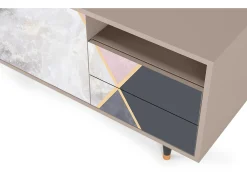 Móvel De Tv* Mueble de TV - 125х56х41 cm - T7 - Ideal Harmony, Latte Bege