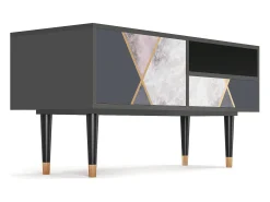 Móvel De Tv| Mueble de TV - 115х59х48 cm - T3 - Ideal Harmony, Antracite Cinza antracite