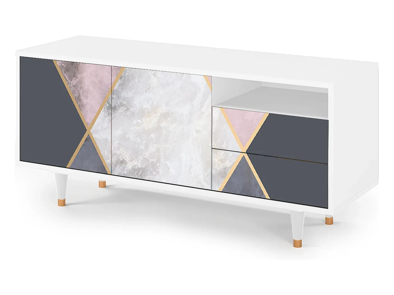 Mueble de TV - 125х56х41 cm - T7 - Ideal Harmony,^ Móvel De Tv