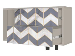 Móvel De Tv| Mueble de TV - 170х69х48 cm - T1 - Ideal Harmony, Areia Creme