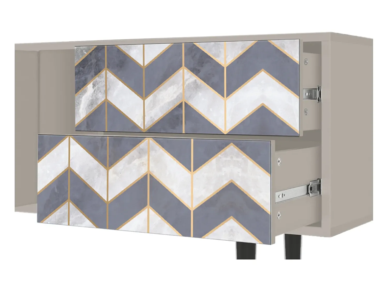Móvel De Tv| Mueble de TV - 170х69х48 cm - T1 - Ideal Harmony, Areia Creme