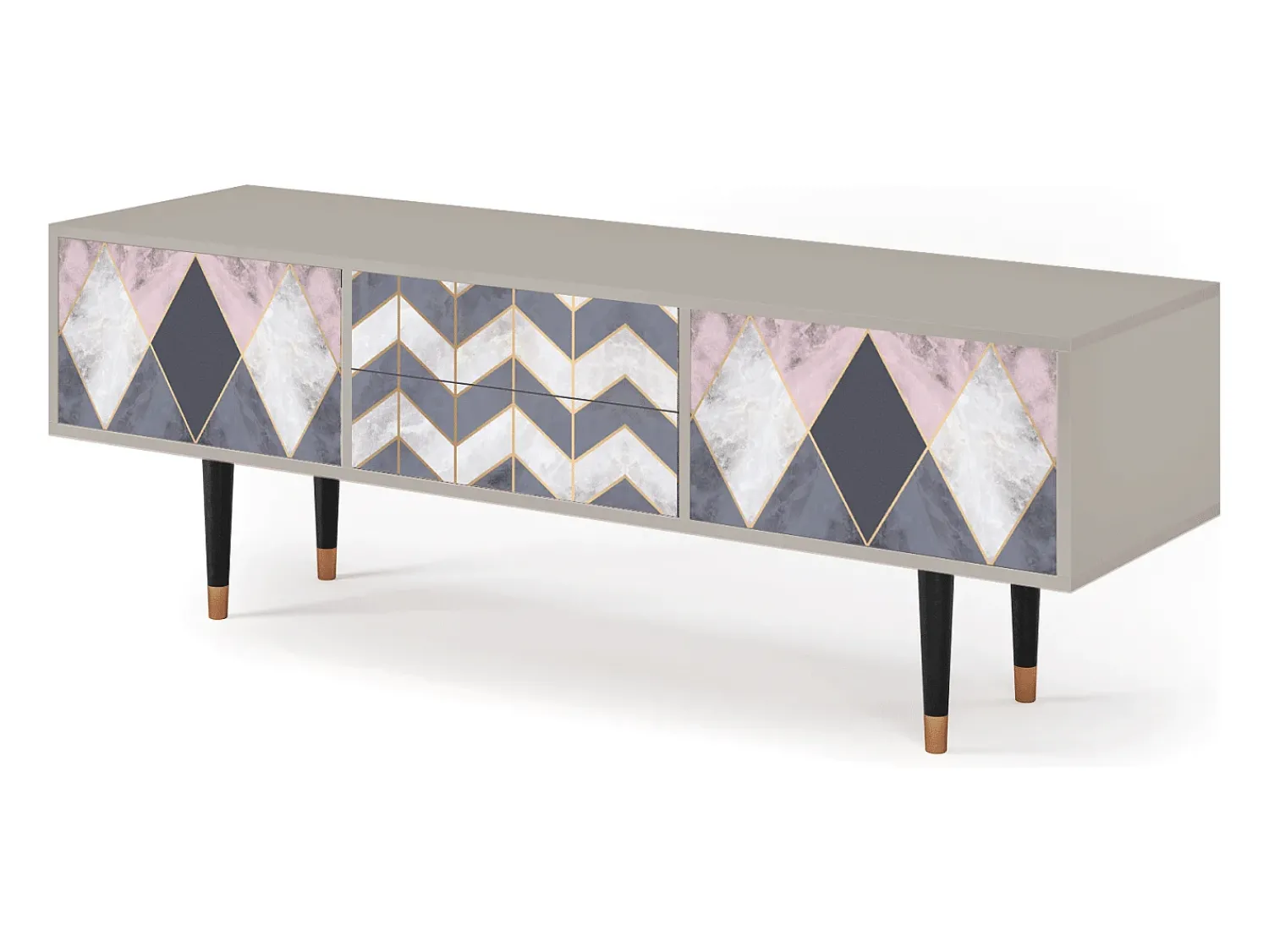 Móvel De Tv* Mueble de TV - 170х59х48 cm - T4 - Ideal Harmony, Areia Creme