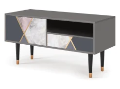 Mueble de TV - 115х59х48 cm - T3 - Ideal Harmony, Cinza Cinzento