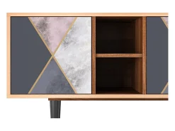 Móvel De Tv| Mueble de TV - 150х69х41 cm - T5 - Ideal Harmony, Nogueira Castanho