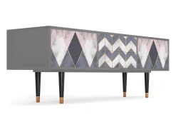 Móvel De Tv| Mueble de TV - 170х59х48 cm - T4 - Ideal Harmony, Cinza Cinzento