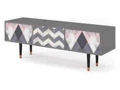 Móvel De Tv| Mueble de TV - 170х59х48 cm - T4 - Ideal Harmony, Cinza Cinzento