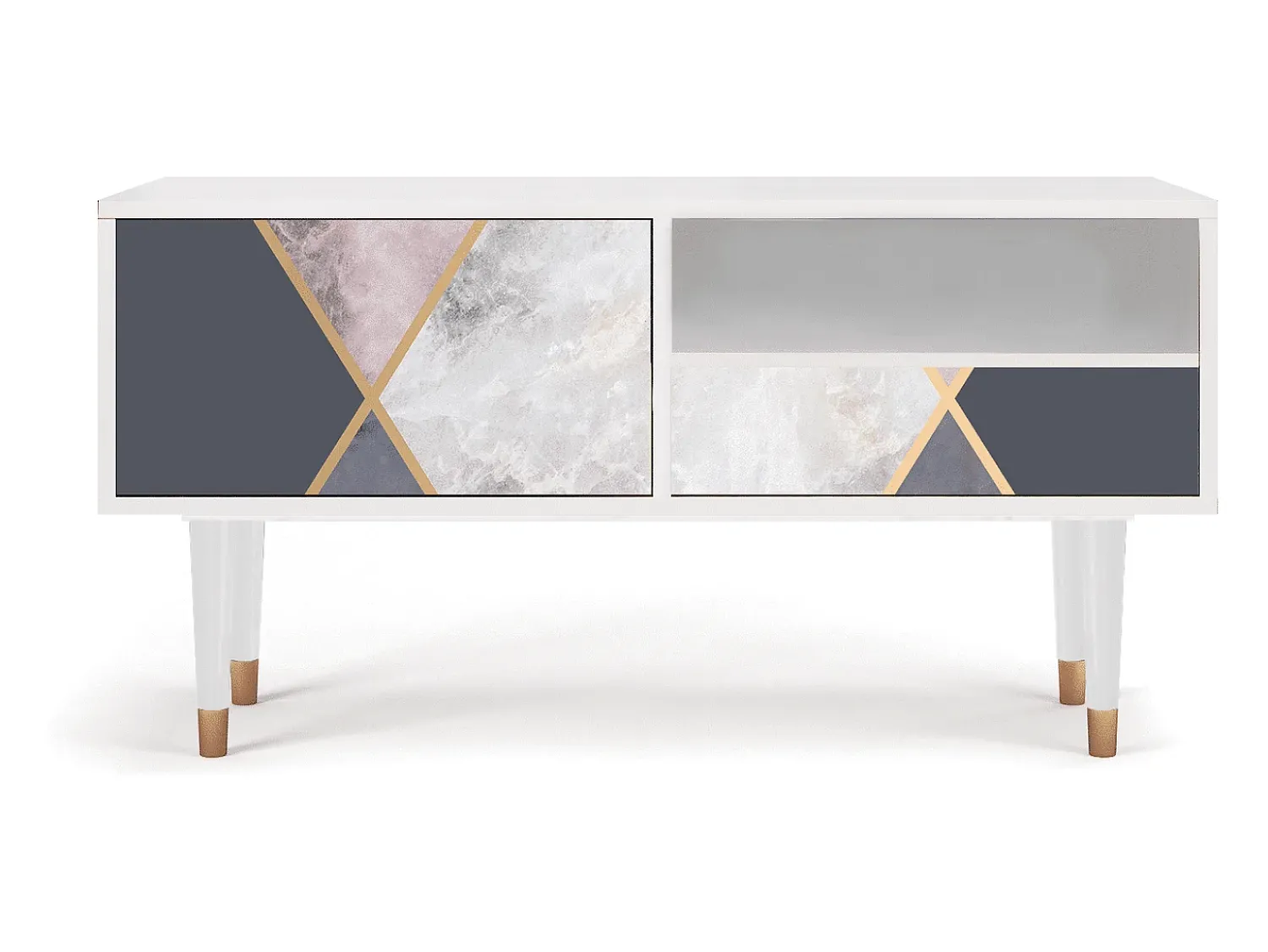 Hot Mueble de TV - 115х59х48 cm - T3 - Ideal Harmony, Branco