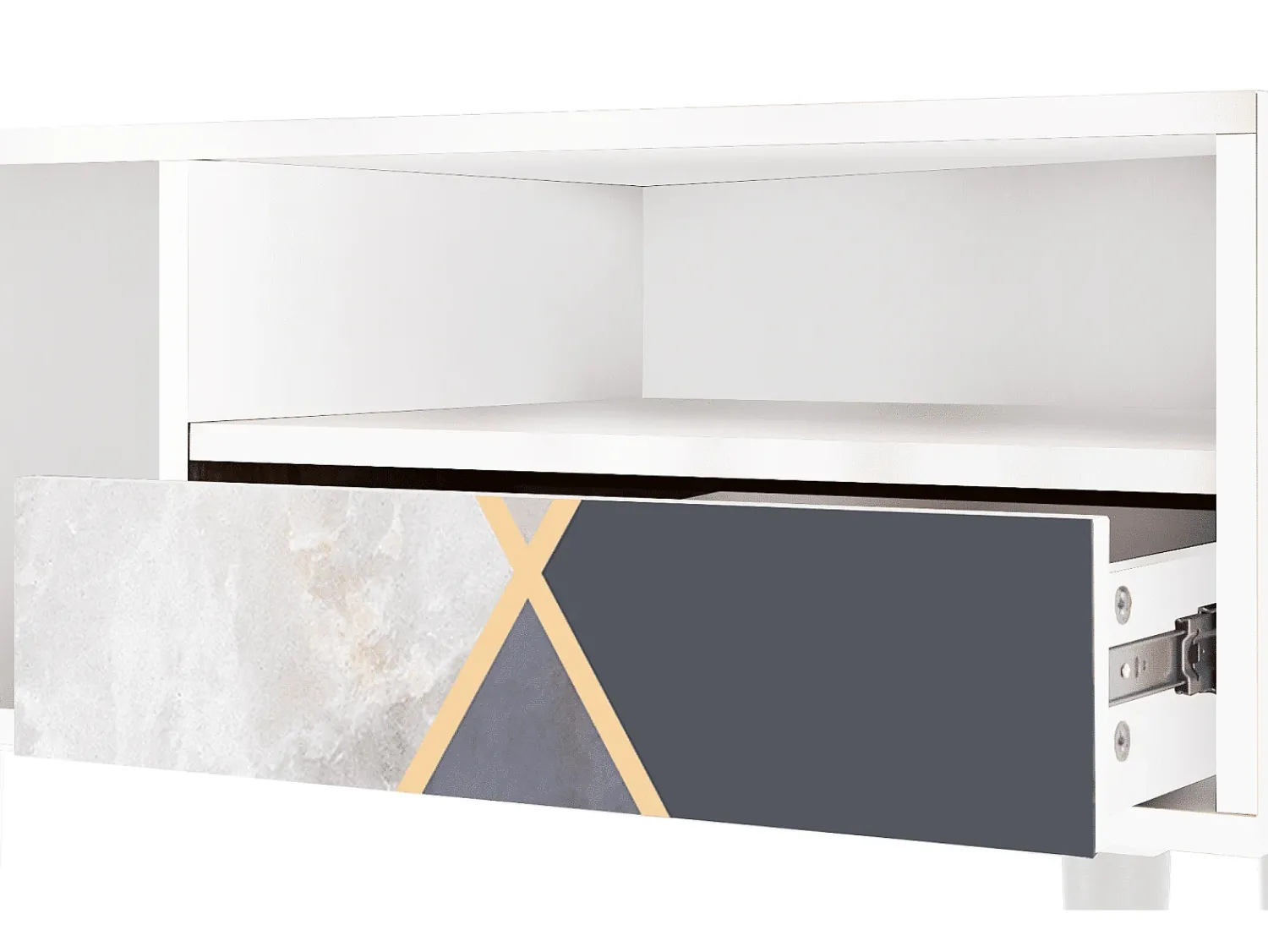 Hot Mueble de TV - 115х59х48 cm - T3 - Ideal Harmony, Branco