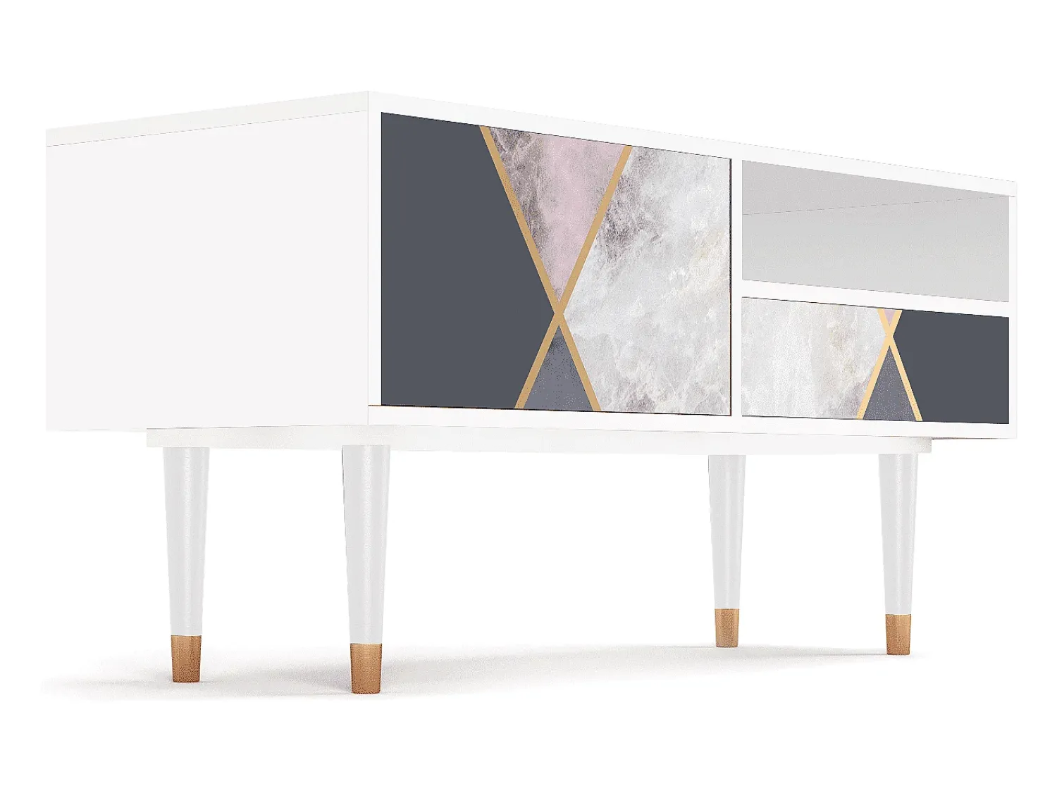 Hot Mueble de TV - 115х59х48 cm - T3 - Ideal Harmony, Branco