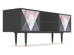 Móvel De Tv* Mueble de TV - 170х69х48 cm - T2 - Ideal Harmony, Antracite Cinza antracite