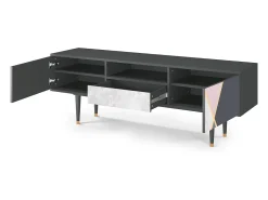 New Mueble de TV - 170х59х41 cm - T6 - Ideal Harmony, Antracite Cinza antracite