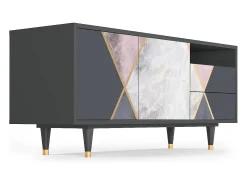 Hot Mueble de TV - 125х56х41 cm - T7 - Ideal Harmony, Antracite Cinza antracite
