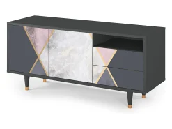 Hot Mueble de TV - 125х56х41 cm - T7 - Ideal Harmony, Antracite Cinza antracite
