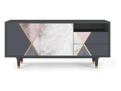 Hot Mueble de TV - 125х56х41 cm - T7 - Ideal Harmony, Antracite Cinza antracite